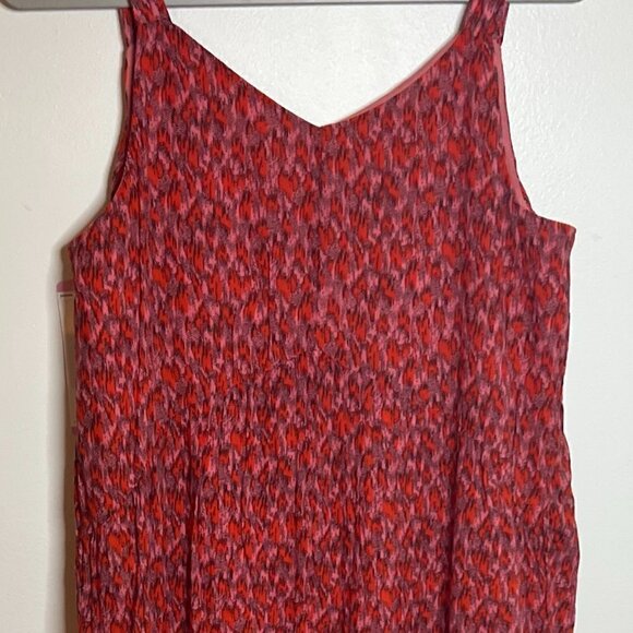 NWT Joie Red Bondi Tiered Maxi Dress Tea Rose Size Small - Picture 10 of 10